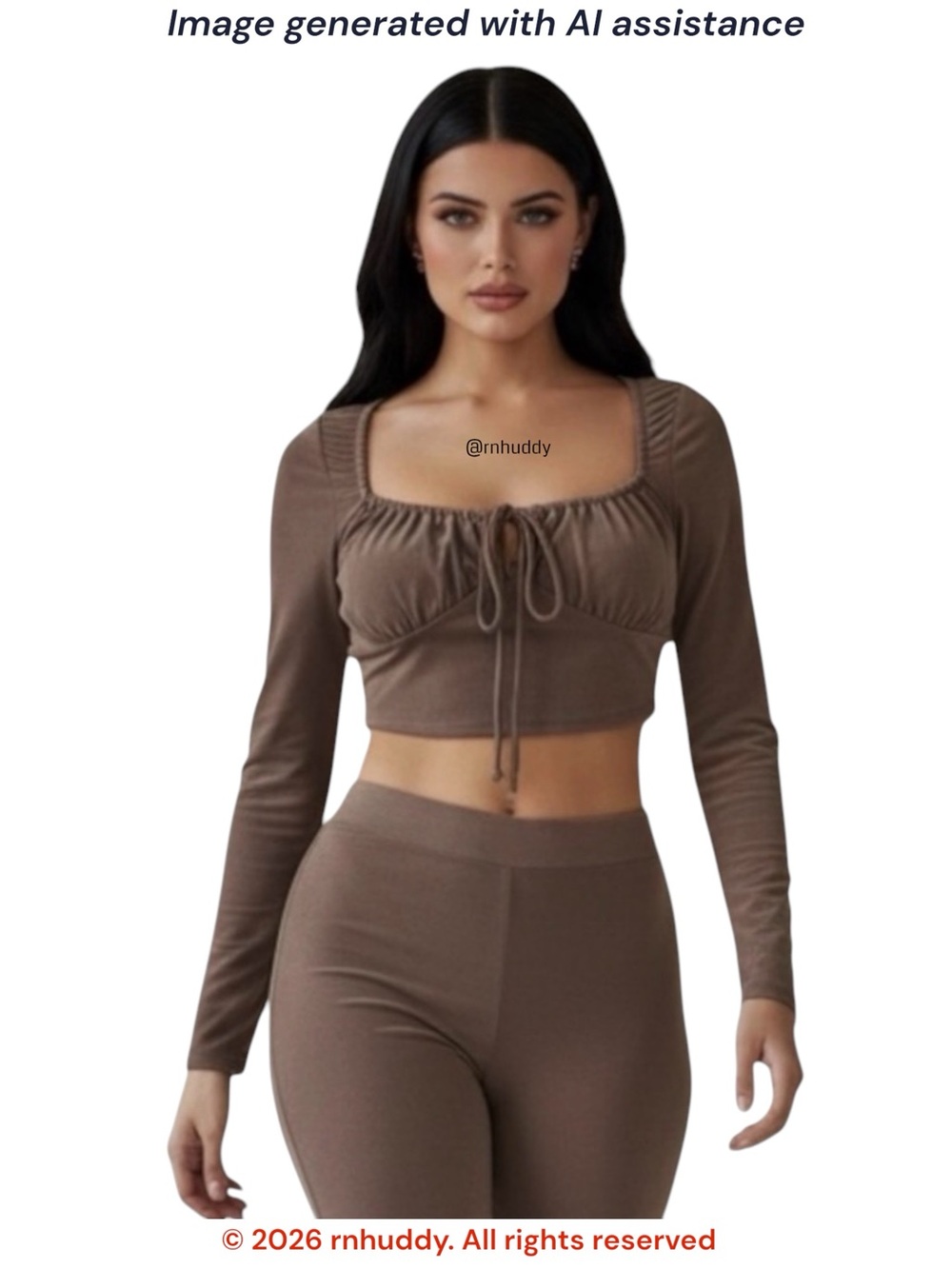NWT Urban Romantics M tan slinky milkmaid crop top